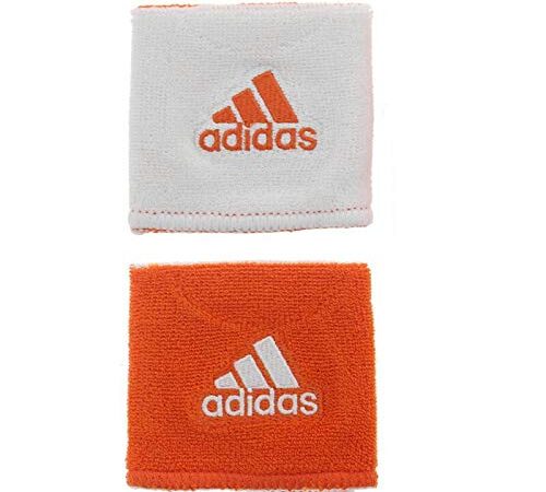 [アディダス] リストバンド 2個セット インターバル リバーシブル リストバンド adidas Interval Reversible Wristbands Orange/White [並行輸入品]