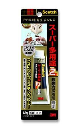 3M スコッチ 超強力接着剤 プレミアゴールド スーパー多用途2 透明 12g