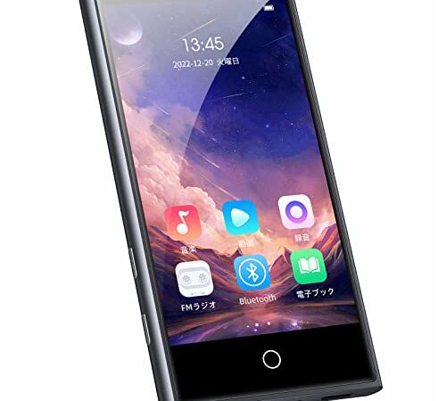 aigo MP3プレーヤー 3インチ MP4 1080P フルタッチ 液晶パネル コーデックパック不要 フルHD再生Bluetooth スピーカー内蔵 音楽プレーヤー HiFi音質 FMラジオ 8Gメモリ内蔵 32GB SDカード付 128GBまで拡張可能 軽量 多機能 動画再生機 M503