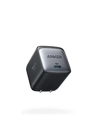 Anker Nano II 45W (PD 充電器 USB-C)【独自技術Anker GaN II採用/PD対応/PPS規格対応/PSE技術基準適合/折りたたみ式プラグ】MacBook Windows PC iPad iPhone Galaxy Android スマートフォン ノートPC 各種 その他機器対応 (ブラック)