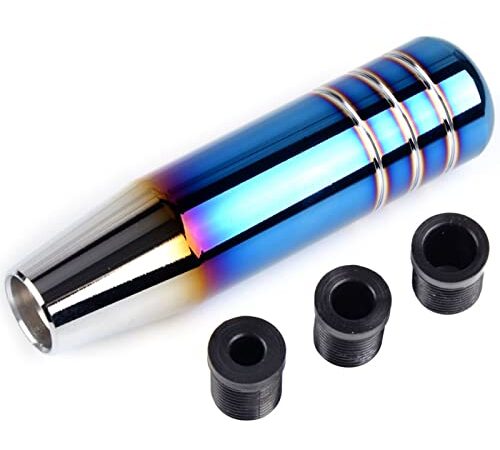 COLORBIRD シフトノブ チタンカラー 13cm アルミ合金 焼入れ 鏡面 シフト 延長 エクステンション mt (A)