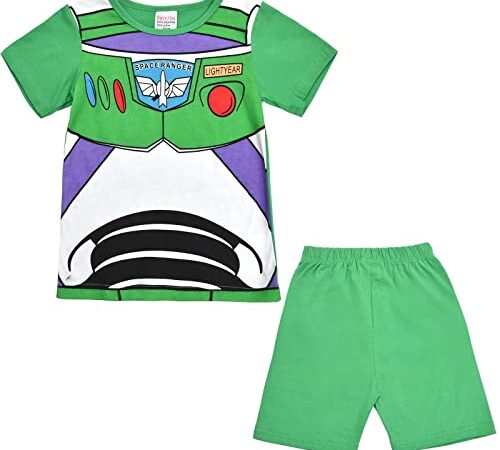 [Dizoon] 子供 パジャマ キッズ 男の子 女の子 半袖 ルームウェア 上下セット 綿 夏 子供服 トイストーリー 寝巻き 部屋着 ｔシャツ ショートパンツ ベビー パジャマ 赤ちゃん 可愛い 肌着 プレゼント 90 95 100 110 120 130
