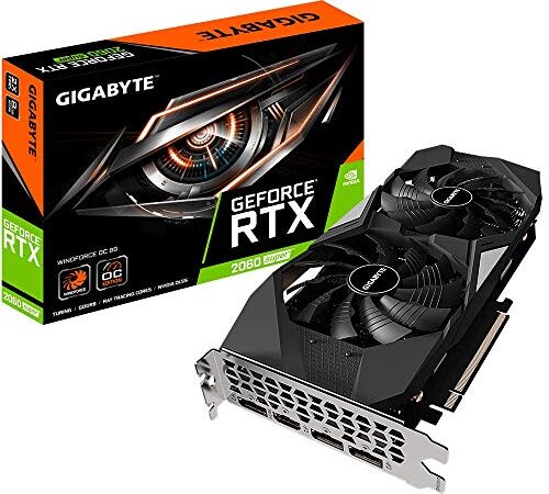 Gigabyte GeForce RTX 2060 Super Windforce OC 8G グラフィックスカード 2X Windforce ファン 8GB 256-Bit GDDR6 Gv-N206SWF2OC-8GD Rev 2.0 ビデオカード