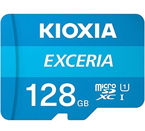 microSDXC 128GB EXCERIA 超高速UHS-I KIOXIA（旧東芝メモリー）+ SDアダプター + 保管用クリアケース [並行輸入品]