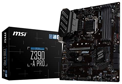 MSI Z390-A PRO LGA1151（Intel 8th 9th Gen）M.2 USB 3.1 Gen 2 DDR4 HDMI DP CFXデュアルギガビットLAN ATXゲーム用マザーボード