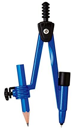 クツワ STAD 安全コンパス ハリノック(鉛筆) CP212BL ブルー