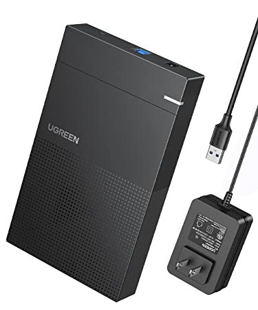 UGREEN HDD ケース 3.5インチ HDD ハードディスクケース USB3.0接続 2.5/3.5インチ SATA 3.0対応 ssd ケース UASP対応 5Gbps高速転送速度 最大20TB容量対応 電源アダプター付き HDD/SSD 外付けケース PS4/TV/PC/ルーター等適用