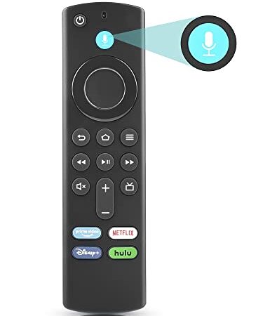 ZITFRI TVリモコン L5B83G 交換用 リモコン ファイヤースティックtv用 リモコン Amazon Fire Stickテレビ用 For Fire Stick Television 4K用 音声認識リモコン Fire TV Stick 4K / Fire TV(第3世代)/ Fire TV Cube用 シリコン 日本語説明書付き