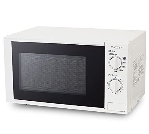 電子レンジ 17L ターンテーブル 西日本専用 一人暮らし 1人暮らし シンプル 単機能 700W プッシュボタン マクスゼン MAXZEN JM17BGZ01 60hz