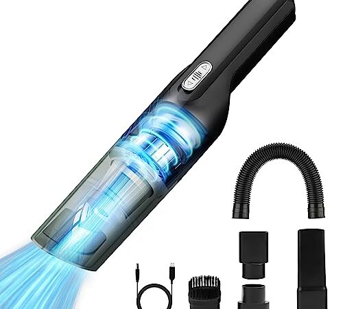 【2023革新モデル】ハンディクリーナー 車載掃除機 avasee コードレス 12000Pa吸引 120W 手持ち式 卓上クリーナー 小型 カークリーナー 30分間連続稼働 usb充電式 低騒音 コンパクト 軽量 持ち運び便利 ホーム ペット毛掃除/車用/キーボード掃除/車内清掃/家具/家庭用