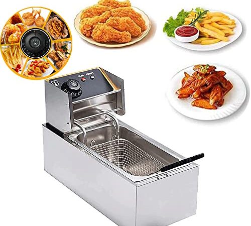 電気フライヤー 4L 業務用 家庭用 一槽式 卓上フライヤー ダブルオイルシリンダー 厨房機器 フライヤー ミニフライヤー 揚げ物 調理器具 唐揚げ ポテト