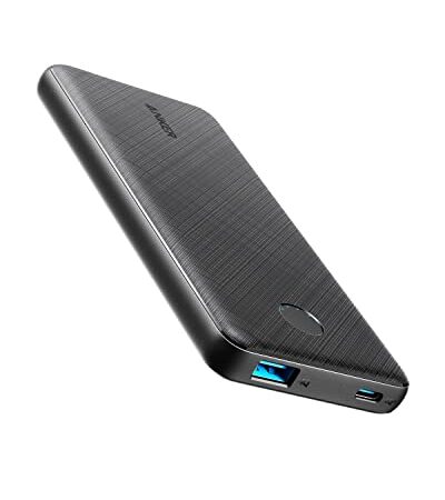 Anker 523 Power Bank (PowerCore Slim 10000 PD) (10000mAh / 大容量モバイルバッテリー) 【USB Power Delivery対応/PowerIQ 3.0 (Gen2) 搭載/PSE技術基準適合/USB-C入力対応】 iPhone 14 / iPhone 13 Pixel その他 各種機器対応 (ブラック)