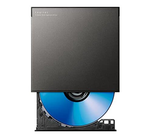 ロジテック 外付け ブルーレイドライブ Blu-ray USB3.2 Gen1(USB3.0) スリム 再生＆編集ソフト付 UHDBD対応 Win/Mac ブラック LBD-PWA6U3VBK