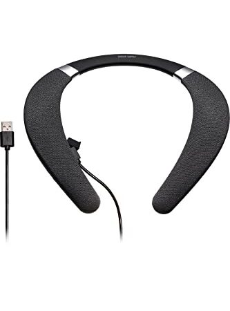 サンワダイレクト ネックスピーカー 有線 Bluetooth 接続 マイク付き 防水 IPX7 400-SP102