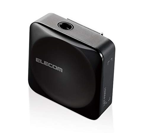 エレコム Bluetoothオーディオレシーバー お手持ちのイヤホンを簡単無線化 スクエアタイプ ブラック LBT-PAR01AVBK