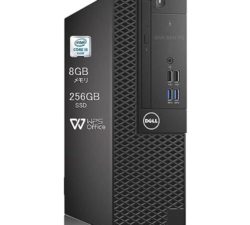 DELL デスクトップPC 3050又5040 SFF Core i5-6500 8GB SSD搭載/高速WIFI/Bluetooth/HDMI/DVD/WIN 11搭載/Office 搭載/デスクトップパソコン (整備済み品) (SSD:256GB)