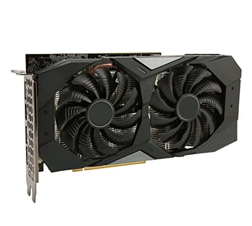 GTX1660Ti 6G グラフィックス カード、デュアル ファン GDDR6 192Bit 1800MHz 12000MHz 7680 X 4320 コンピューター ゲーム用グラフィックス カード