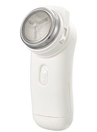 オーム電機 電気シェーバー 回転式ポケットシェーバー 電池式 メンズシェーバー 電気かみそり 電動ひげそり HB-SB11R-W 00-5897 OHM