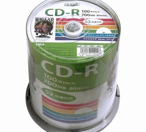 HI-DISC データ用CD-R HDCR80GP100 (700MB/52倍速/100枚)