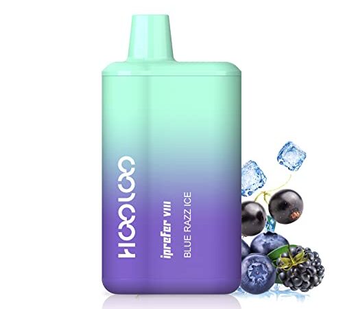 HOOLOO 電子タバコ ベイプ vape 6,000回吸引 禁煙パイポ 10風味セット シーシャ 電子タバコ 本体 ニコチン タール無し 爆煙 禁煙グッズ 電子たばこ 水蒸気 電子タバコ 使い捨て 持ち運び Type-C充電可能(ブルーベリー・グレープ)