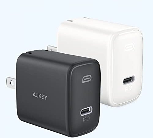 急速充電器 iPhone Android対応 USB-C 20W PD対応 コンパクトサイズ 出張 軽量 小型 AUKEY オーキー Swift PA-F1S (ホワイト)