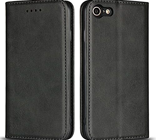 iPhone7 iPhone8 iPhoneSE 2020 2022 2nd 3nd iPhone SE 第2世代 第3世代 iPhone SE2 SE3 SE 2022 通用ケース 手帳ケース iPhoneSE2 iPhoneSE3 iPhone SE2 アイフォンSE 2020 アイフォンSE2 アイフォンSE3 iPhone 8 / iPhone 7 ケース アイフォン 8 ケース 手帳型 スマホケース iphone8 手帳型ケース iphone8 手帳 iphone7 ケース iphone7 case iphone7 カバー 適用 【iCoverCase】 内蔵マグネット 携帯カバー カードポケット スタンド機能 カード入れ 落ち着いた色 レトロ ブラック