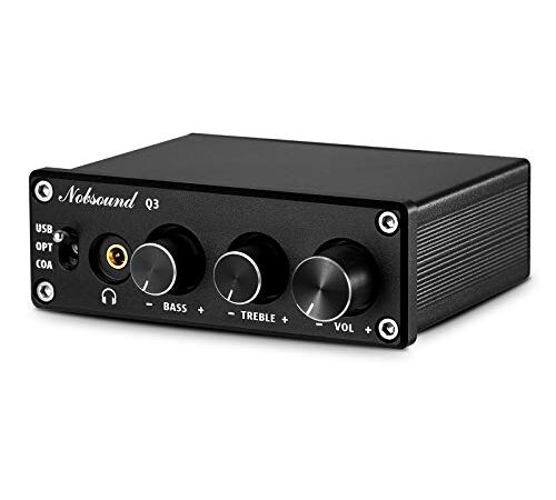 Nobsound Q3 DAC D/A コンバーター デコーダー USB/同軸/Opt ヘッドフォンアンプ ヘッドアンプ