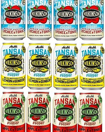 アサヒ飲料 ウィルキンソン タンサン #sober ライチ＆トニック アソートセット 350ml×12本 [炭酸水]