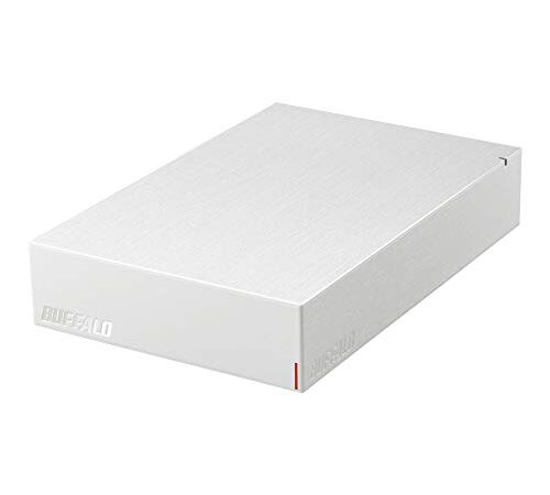 バッファロー USB3.2(Gen.1)対応外付けHDD 4TB ホワイト HD-LE4U3-WB