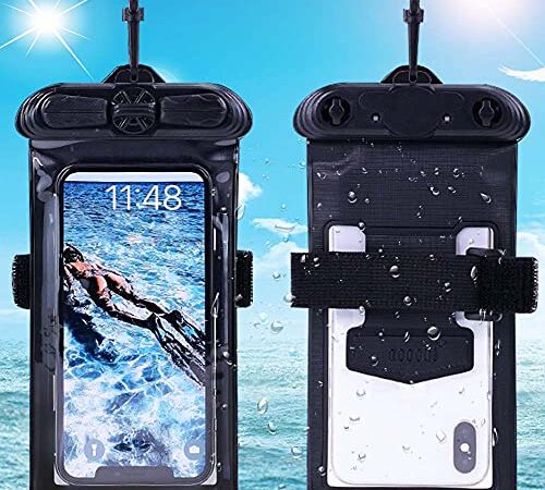 VacFun ASUS ROG Phone ZS600KL 向けの ケース カバー スマホ 防水ケース 防水ポーチ Black（非 ガラスフィルム 強化ガラス ガラス フィルム 保護フィルム