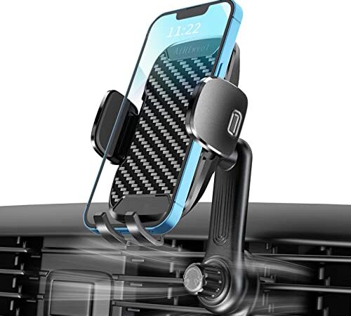 【延長アーム式/吹き出し口が塞がらない】AiHiwvol スマホホルダー 車 スマホスタンド 【改良クリップ】 最強の安定性 車載ホルダー エアコン 吹き出し口 フック式 カー用品 携帯ホルダー360度回転 落下防止 片手操作 取り付け簡単 厚いケース対応 iPhone 14 13 12 /Samsung/Sony/Xperia/LG/Xiaomi 4-7.2インチ全機種対応