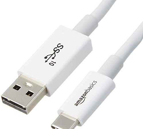 Amazonベーシック USBケーブル Type-C 3.1 Gen2 Type-A(オス) ホワイト 0.9m ノートパソコン対応