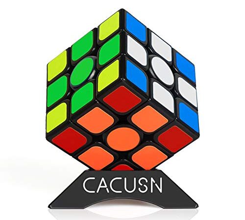 CACUSN 磁石キューブ 【磁石内蔵】 M4.0 競技用キューブ 3x3x3 プロ向け 達人向け 中級者向け ステッカー 世界基準配色 スタンド付き (世界基準配色ver2.0)