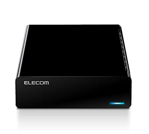 エレコム 外付けハードディスク HDD 4TB テレビ録画 PC ファンレス設計 静音 縦置き/横置き ブラック ELD-STV040UBK