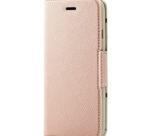 エレコム iPhone SE (第2世代/第3世代) / 8 / 7 用 ケース 手帳型 レザー 薄型 UltraSlim スモーキーピンク PM-A22SPLFUJPNL