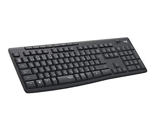 ロジクール ワイヤレスキーボード K295GP 静音 耐水 キーボード 無線 Unifying K295 windows chrome グラファイト 国内正規品