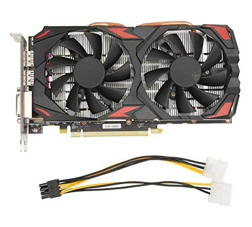 RX 580 グラフィックス カード 256 ビット 8GB GDDR5 ゲーミング グラフィックス カード、デュアル冷却ファン付き、16 PCI Express 3.0 DP、HDML、DVI プラグ アンド プレイ コンピュータ グラフィックス カード
