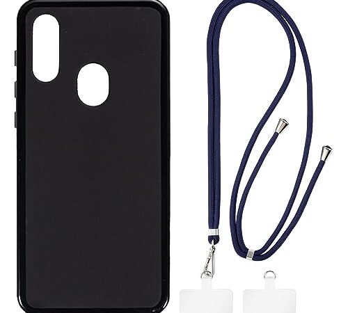Shantime Umidigi A3ケース + ユニバーサル携帯電話ストラップ、ネック/クロスボディ/リストストラップ [滑り止め] ソフトシリコン TPU 保護ケース バンパーシェルUmidigi A3 Pro (5.7”)用