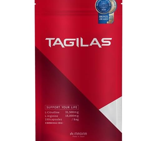 TAGILAS(タギラス) シトルリン アルギニン 亜鉛 サプリ 厳選11種成分配合 栄養機能食品 63000mg MAGINA マギナ