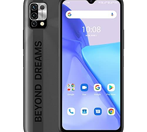UMIDIGI Power 5 スマートフォン本体 Android 11 (4+128G) SIMフリー版 スマホ 6150mAh 大容量 バッテリー 6.53 HD+フルスクリーン デゥアル4G 1600 x 720 3眼カメラ16MP+8MP+5MP グローバルバージョン 顔認証 側指紋認証 技適認証済 日本語取扱説明書