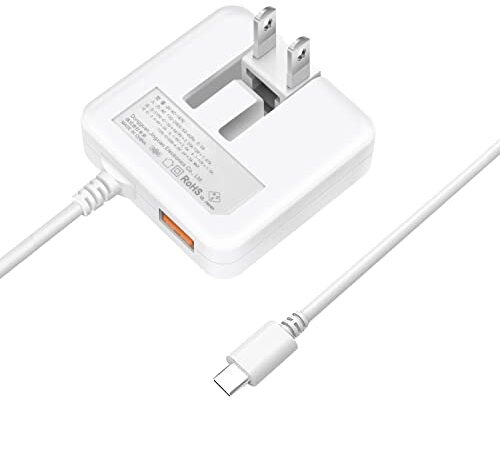 USB充電器 Type-C 急速充電 スマホ 充電器【NEWモデル/PD20w&QC3.0/1.6cm超薄型/1USBポート&1.5mType-Cケーブル/折り畳み式プラグ/合計3.4A】ケーブル一体型 ACアダプター コンセント 軽量 アンドロイド PSE認証済 iPhone/Androidなど対応