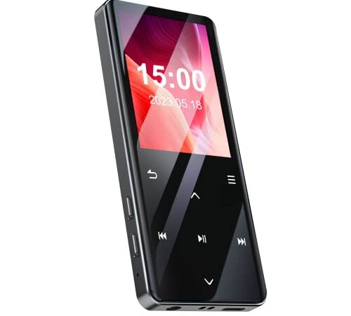 【2023業界新モデル＆mp3プレーヤー】 32GB 大容量 Bluetooth5.0 mp3プレーヤー 音楽プレーヤー HIFI音質 スピーカー搭載 ウォークマン 超長音楽再生時間 最大128GBまで拡張可能 タッチパネル式 2.4インチ大画面 操作簡単 多機能デジタルオーディオプレーヤー 小型超軽量 録音/FMラジオ/写真閲覧/電子ブック/アラームなどの機能付き スポーツ/ランニング/ヨガ/言語学習などに適用 日本語取り扱い説明書付き ブラック