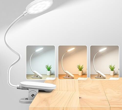 クリップライト 読書灯 デスクライト 譜面台ライト 読書ライト 卓上ライト 32LED 調色調光可 USB充電式/差込兼用 手元ライト2500mAh電池 ブックライト タッチセンサー式 電気スタンド コードレス 目に優しい 省エネ 明るい パソコン ベッドサイド ベッドライト 寝室 子供 在宅勤務 勉強 手元灯 災害時ライト 日本語取扱説明書