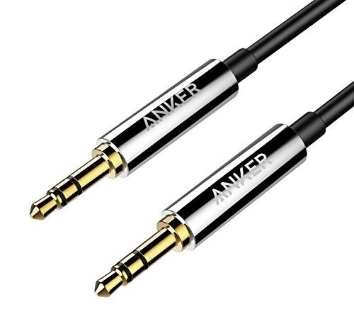 Anker 3.5mm プレミアムオーディオケーブル (1.2m) AUXケーブル ヘッドホン、iPod、iPhone、iPad、ホームステレオ、カーステレオ スピーカー 他対応（ブラック）