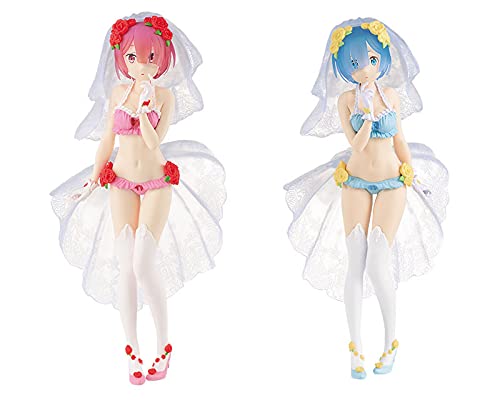 Re：ゼロから始める異世界生活 EXQフィギュア ラムとレムのスペシャルアソート アニメ リゼロ 花嫁 プライズ BANPRESTO （全２種フルコンプセット）【宅配便発送】