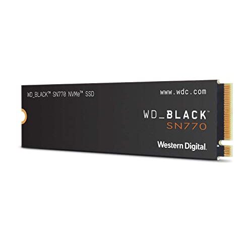 Western Digital ウエスタンデジタル 内蔵SSD 1TB WD Black SN770 ゲーム向け PCIe Gen4 M.2-2280 NVMe WDS100T3X0E-EC【国内正規代理店品】