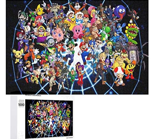 大乱闘スマッシュブラザーズ パズル ゲーム 300ピース/500ピース/1000ピース 木製パズル 装飾 学生 子供 大人 ギフト 誕生日 面白い プレゼント 贈り物 溢れる想い おもちゃ 減圧のパズル 耐久性