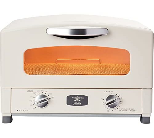 Aladdin (アラジン) グラファイト トースター 2枚焼き トースト パン 温度調節機能 タイマー機能付き [遠赤グラファイト 搭載] ホワイト AET-GS13C(W)