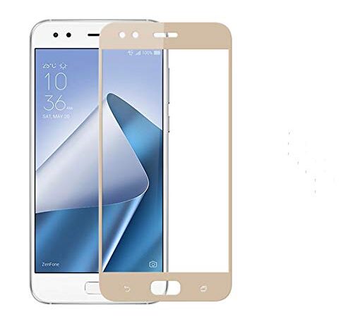 Asus Zenfone 4 ZE554KLフィルム ze554klフィルム zenfone ze554kl 保護フィルム Zouzt 強化ガラス液晶保護フィルム 9H硬さ 薄型軽量 透明 ゼロ気泡 耐久性 耐強い衝撃や 傷に耐える 防水防油汚 4色 ゴールド