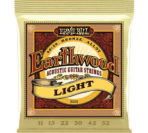 【正規品】 ERNIE BALL 2004 アコースティックギター弦 (11-52) EARTHWOOD 80/20 BRONZE LIGHT